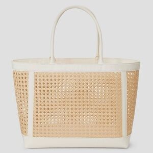 NWOT A New Day Caning Tote Handbag